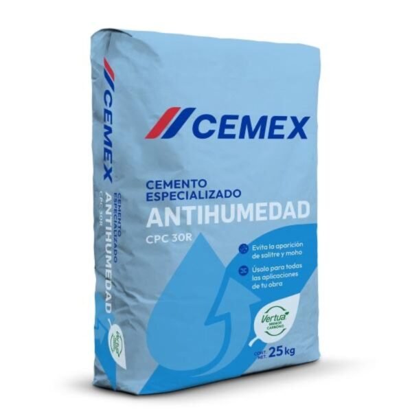 CEMENTO ANTIHUMEDAD 25 KGS.