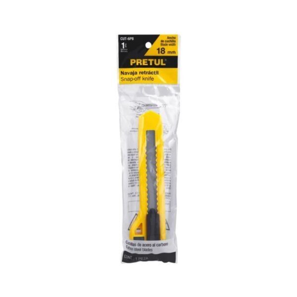 NAVAJA (CUTTER) PLASTICO 6″ CUT-6PB PRETUL