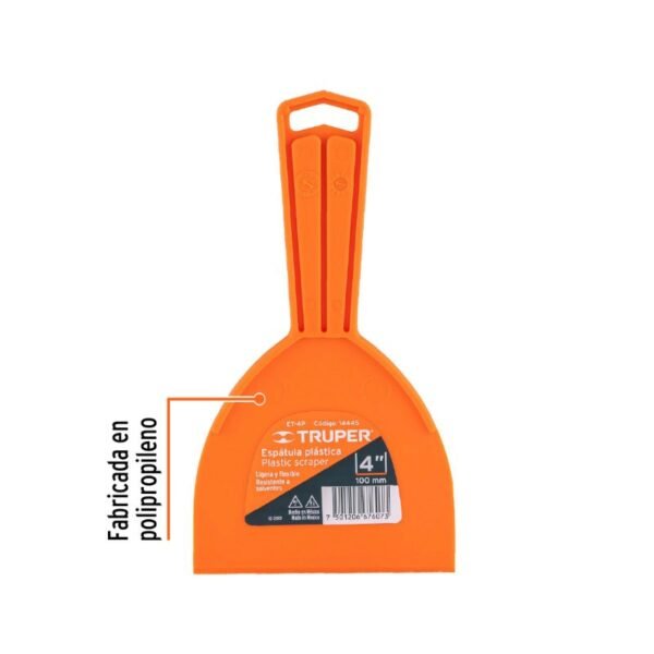 ESPATULA PLASTICA 4″ ET-4P TRUPER
