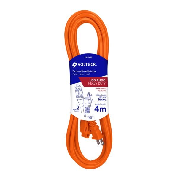 EXTENSION ELEC. USO RUDO 4 MTS