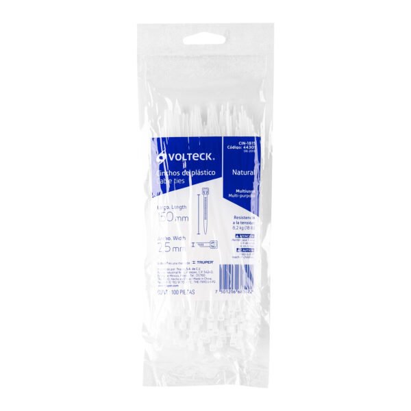 CINCHO PLAST. 150X2.5  (100 PZAS.)